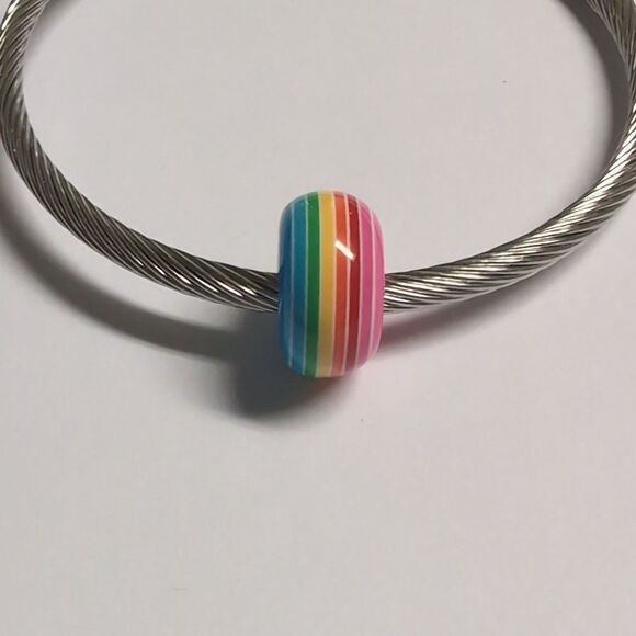Rainbow Charm for‎ Pandora Style Bracelet - Picture 1 of 4